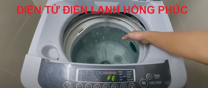 cách khắc phục lỗi FE máy giặt LG