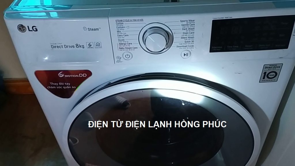 máy giặt LG không lên nguồn