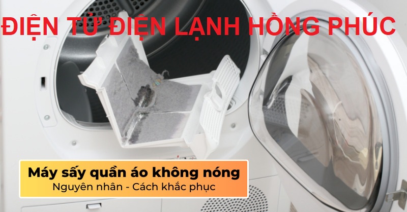 máy sấy quần áo electrolux không nóng