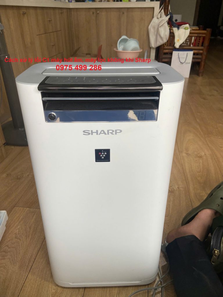 hướng dẫn sửa máy lọc không khí, máy hút ẩm báo lỗi C1 tại nhà